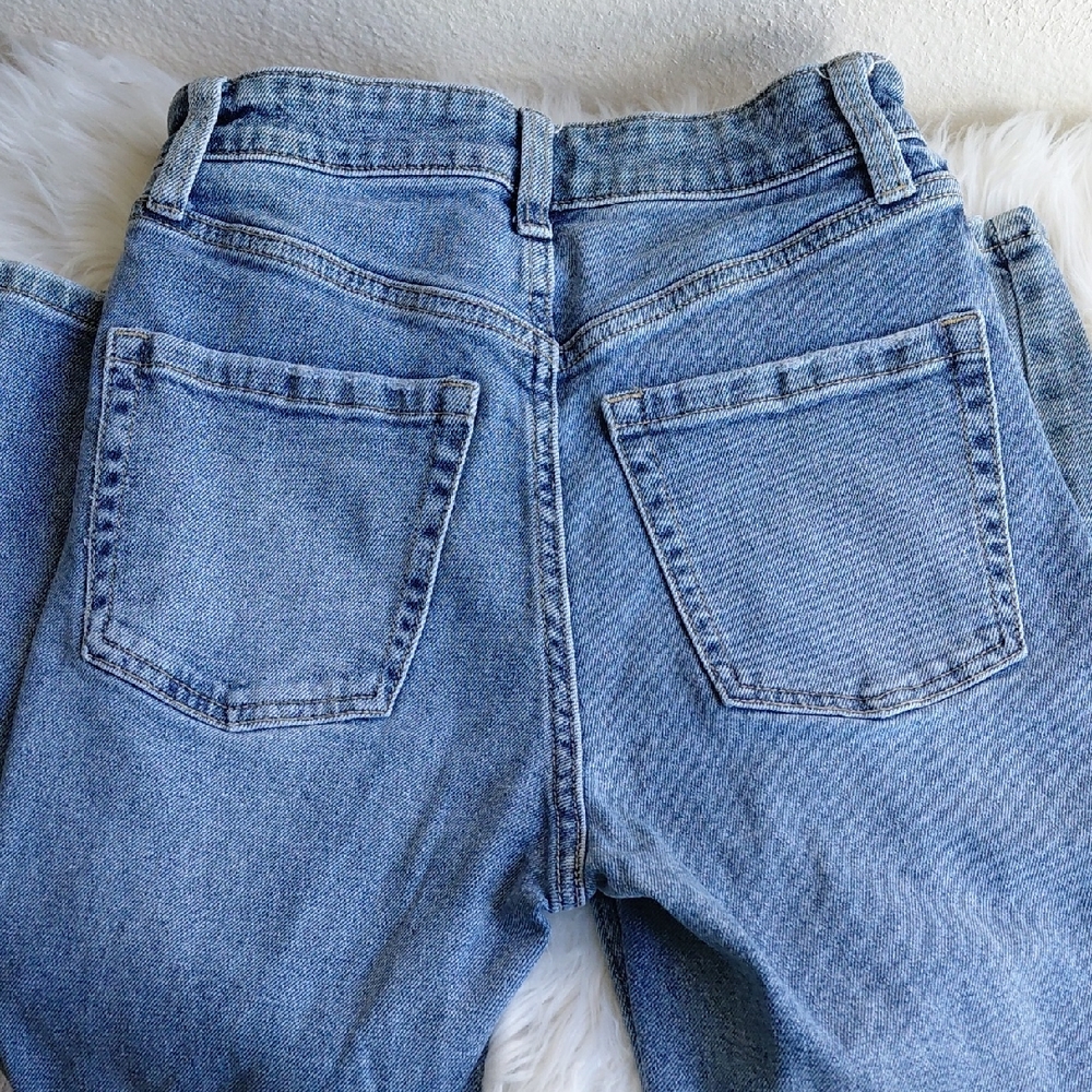 Stylish Light Blue Straight Leg Women's Jeans